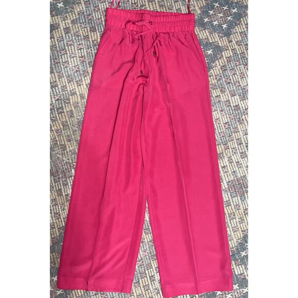 G by Giuliana Pink Wide Leg Tie Front Pants Size 6 - Picture 1 of 5